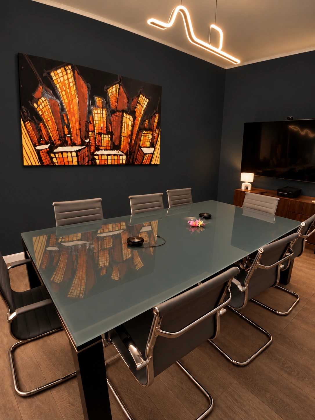 Ambiente principale dell’ufficio completo The Harbour